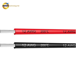 12 AWG 12 Gauge Silicone Wire 2 Feet [1ft Black ,1 ft Red]