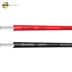 16 AWG 16 Gauge Silicone Wire 2 Feet [1ft Black ,1 ft Red]