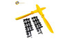 7045 7 inch Nylon CW/CCW Propellers(1 pair)- Yellow for RC Multirotor