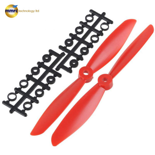 7045 7 inch Nylon CW/CCW Propellers(1 pair)- Red for RC Multirotor