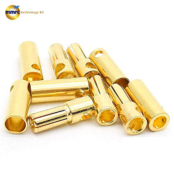 Banana Golden Connectors 3.5mm Male Female for RC Battery, ESC (6 pieces set)