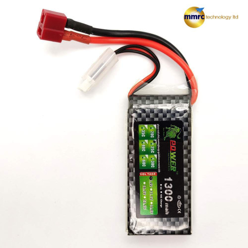 Lion Power 2S 1300 mAh 25C 7.4V LiPo Battery for RC Plane Car Boat