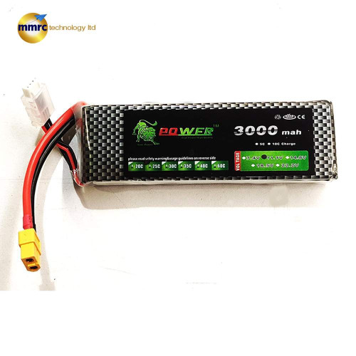 Lion Power 3S 3000 mAh 25C 11.1V LiPo Battery for RC Plane Drone Car Boat