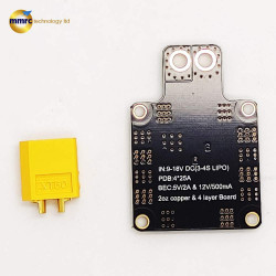 PDB with XT60 , Power Distribution Board , 6 ESC Output with 5V and 12V BEC