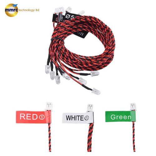 RC Lights 8 LED Lighting System Kit Simulation Flashing Lights With Control Box RC Accessories For RC Airplane Helicopter