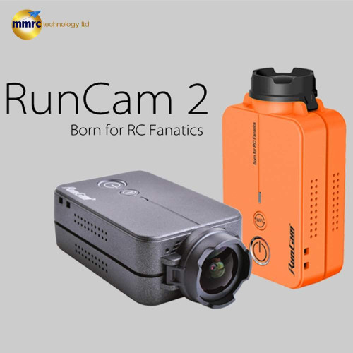 RunCam 2 FPV Camera 1080P 60FPS Ultra HD Mini WiFi Sports Action Video Camera, Orange
