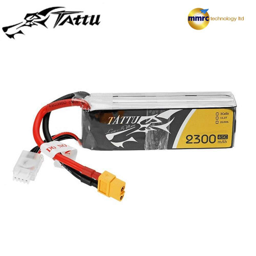 Tattu 11.1V 2300 mAh 3S 45C LiPo Battery XT-60