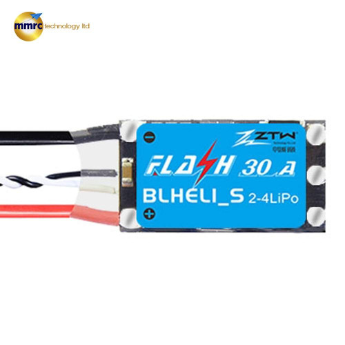 ZTW Flash 30A Brushless ESC BLHELI_S (2-4S Li-Po) for FPV Racing Drone