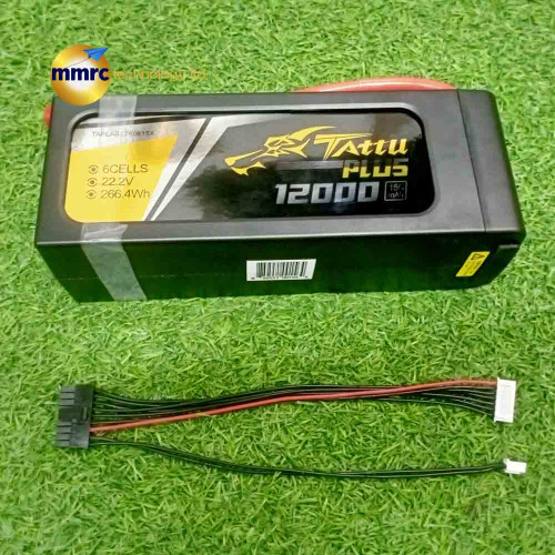 Tattu 12000mAh 22.2V 15C Lipo Smart Pack
