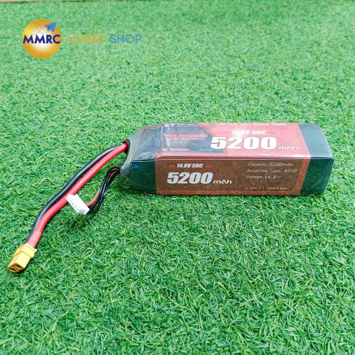 BT 14.8V 5200mAh 50C 4S Lipo Battery