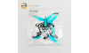 Gemfan Hurricane 51466 V2 3-Blade Propeller Clear Blue
