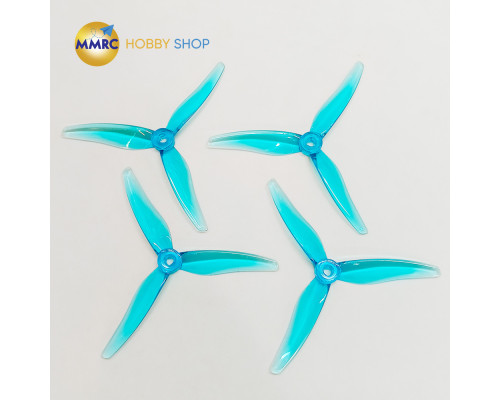 Gemfan Hurricane 51466 V2 3-Blade Propeller Clear Blue