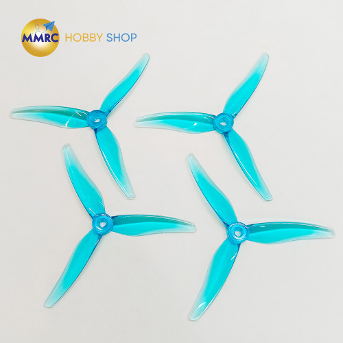 Gemfan Hurricane 51466 V2 3-Blade Propeller Clear Blue