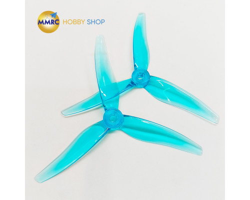Gemfan Hurricane 51466 V2 3-Blade Propeller Clear Blue