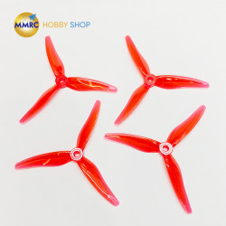 Gemfan Hurricane 51466 V2 3-Blade Propeller Clear Red