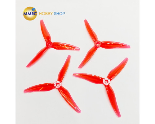 Gemfan Hurricane 51466 V2 3-Blade Propeller Clear Red