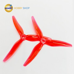 Gemfan Hurricane 51466 V2 3-Blade Propeller Clear Red