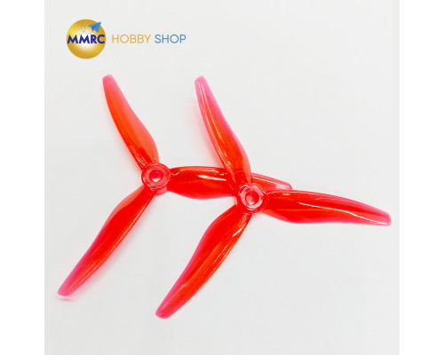 Gemfan Hurricane 51466 V2 3-Blade Propeller Clear Red