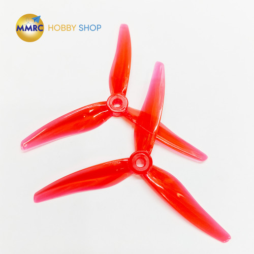 Gemfan Hurricane 51466 V2 3-Blade Propeller Clear Red