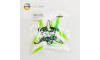 Gemfan Hurricane 51466 V2 3-Blade Propeller Green 