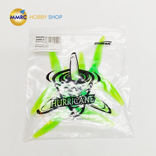 Gemfan Hurricane 51466 V2 3-Blade Propeller Green 