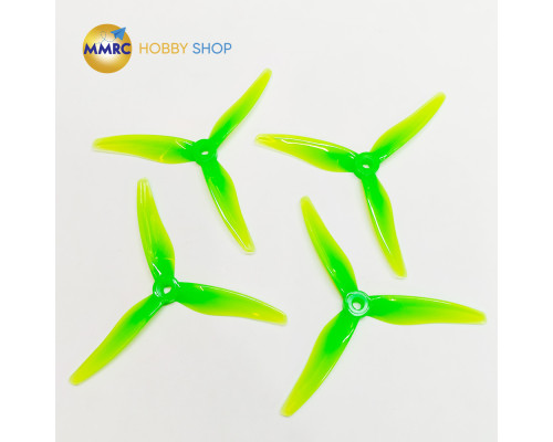 Gemfan Hurricane 51466 V2 3-Blade Propeller Green 